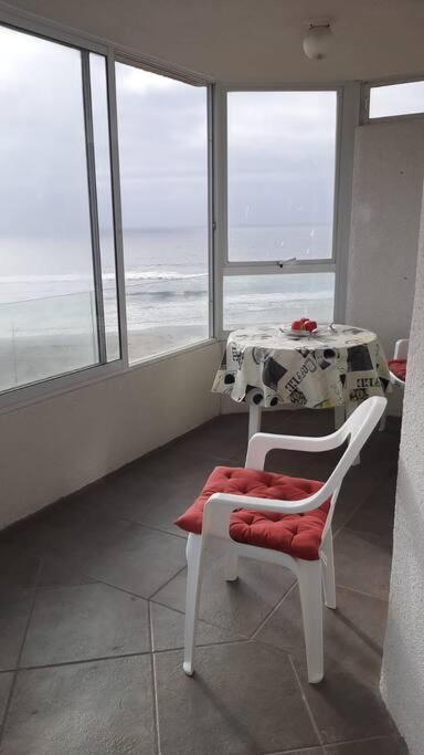 Depto Amoblado 6 Personas Piscina Vista Al Mar Primera Linea Apartamento *