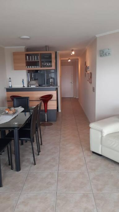 Apartamento Depto Amoblado 6 Personas Piscina Vista Al Mar Primera Linea *